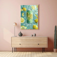 Refreshing Citrus Beverage Can: Artistic, Surrealism, Pop Culture Poster PosterGoat