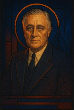 Regal Art Deco Portrait Historical or Presidential Poster PosterGoat