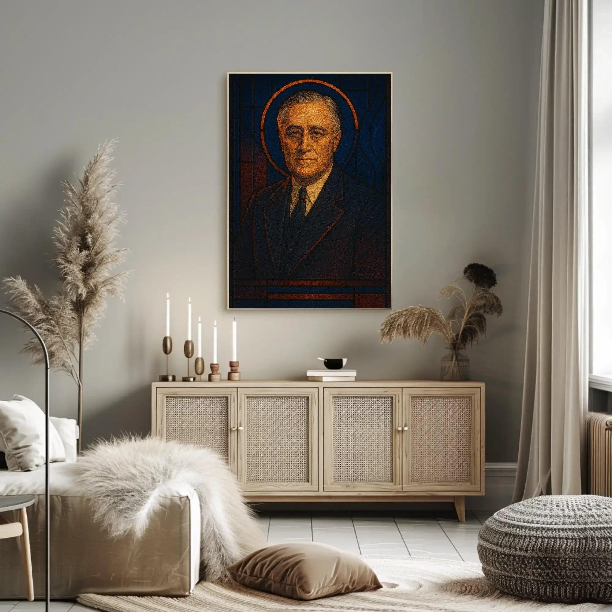 Regal Art Deco Portrait Historical or Presidential Poster PosterGoat