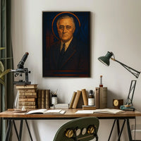 Regal Art Deco Portrait Historical or Presidential Poster PosterGoat