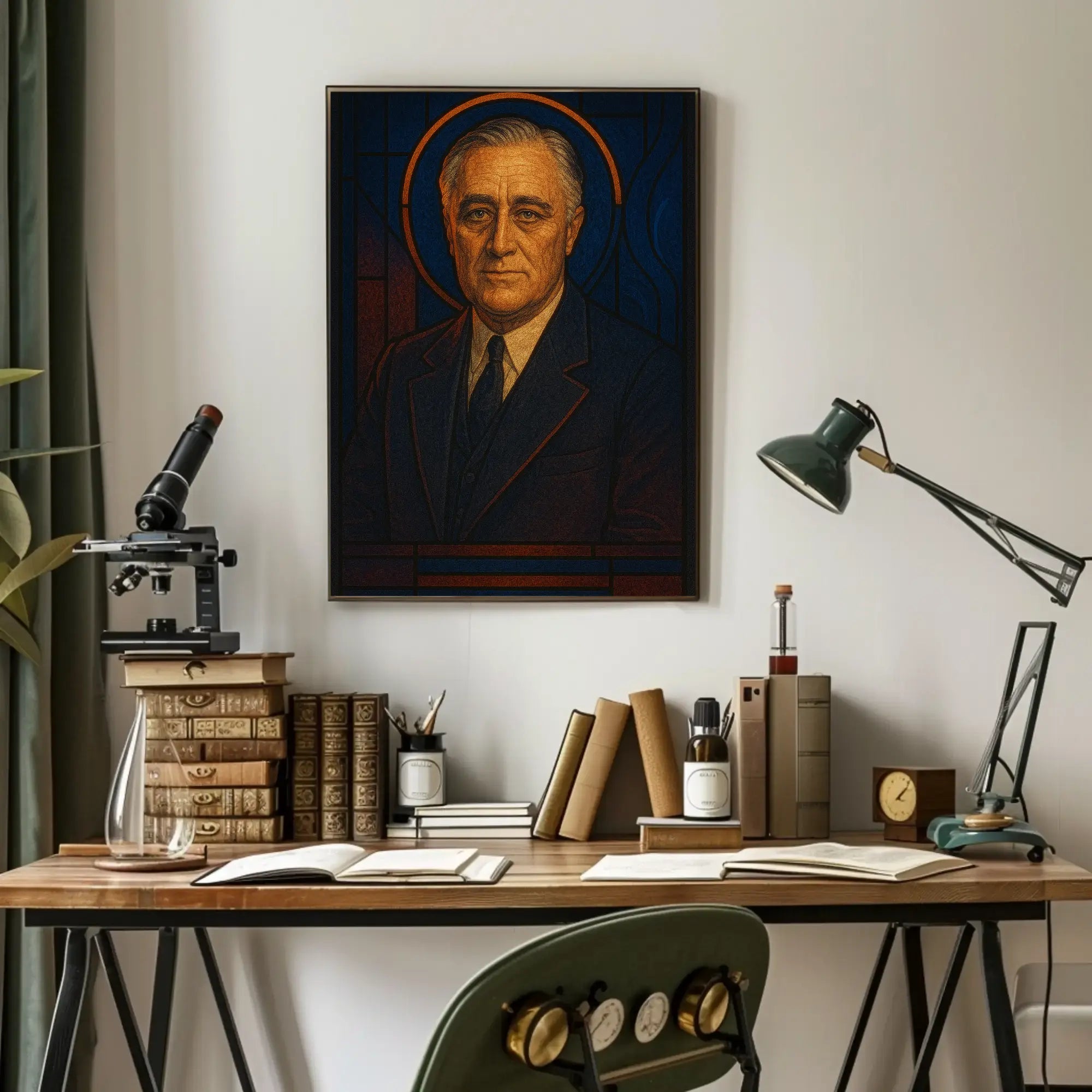 Regal Art Deco Portrait Historical or Presidential Poster PosterGoat