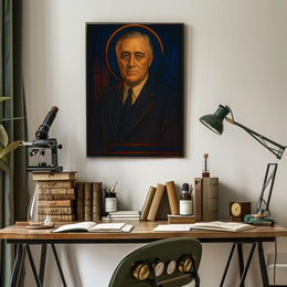 Regal Art Deco Portrait Historical or Presidential Poster PosterGoat