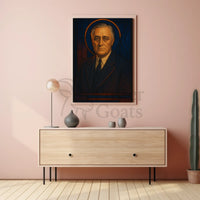 Regal Art Deco Portrait Historical or Presidential Poster PosterGoat