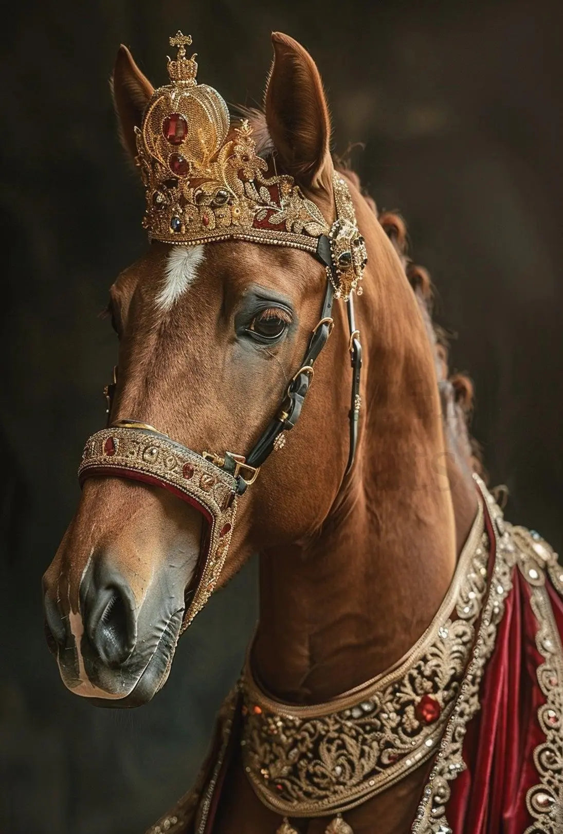 Regal Horse Majesty Historical Art Animal Poster PosterGoat