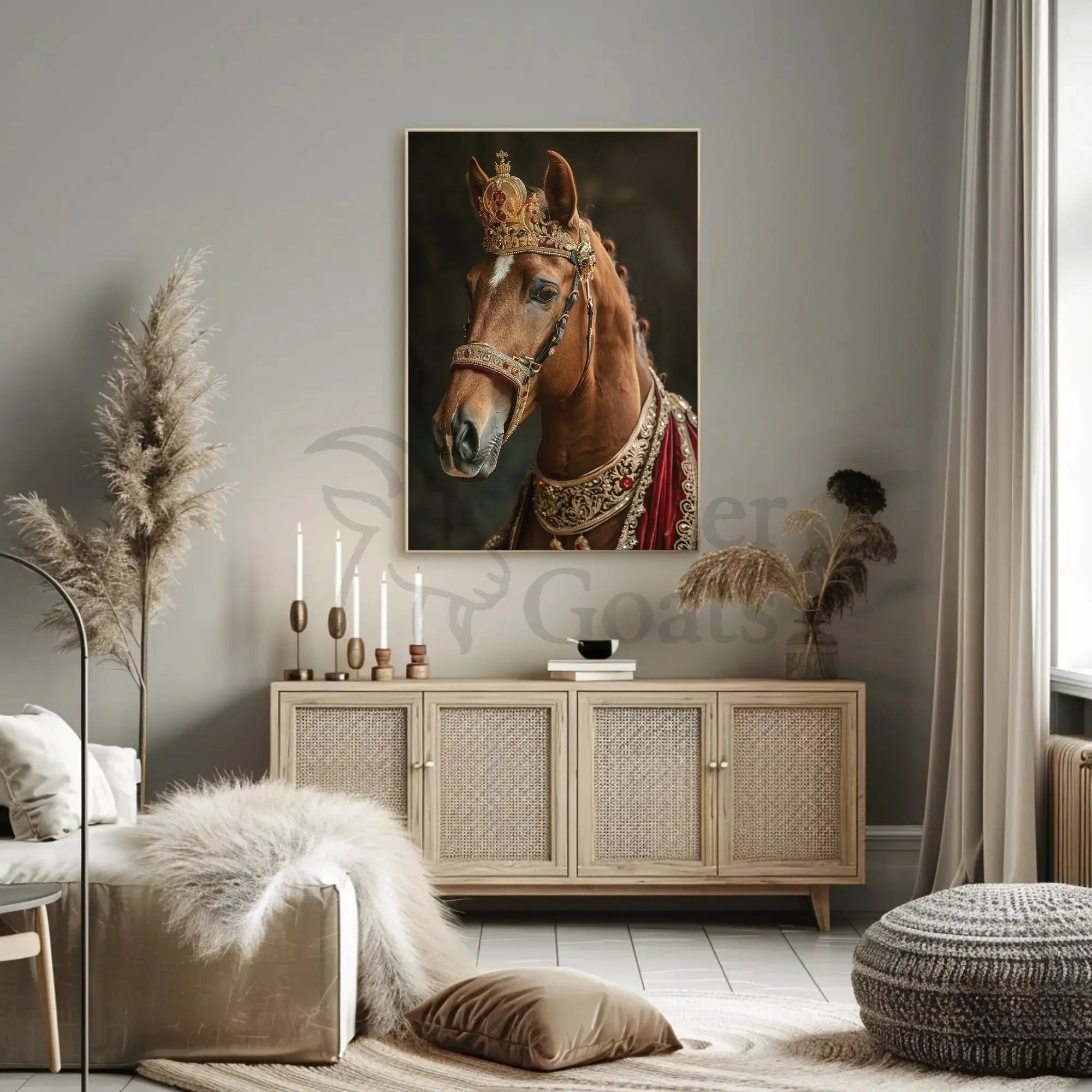 Regal Horse Majesty Historical Art Animal Poster PosterGoat