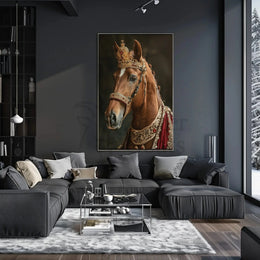 Regal Horse Majesty Historical Art Animal Poster PosterGoat