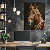 Regal Horse Majesty Historical Art Animal Poster PosterGoat