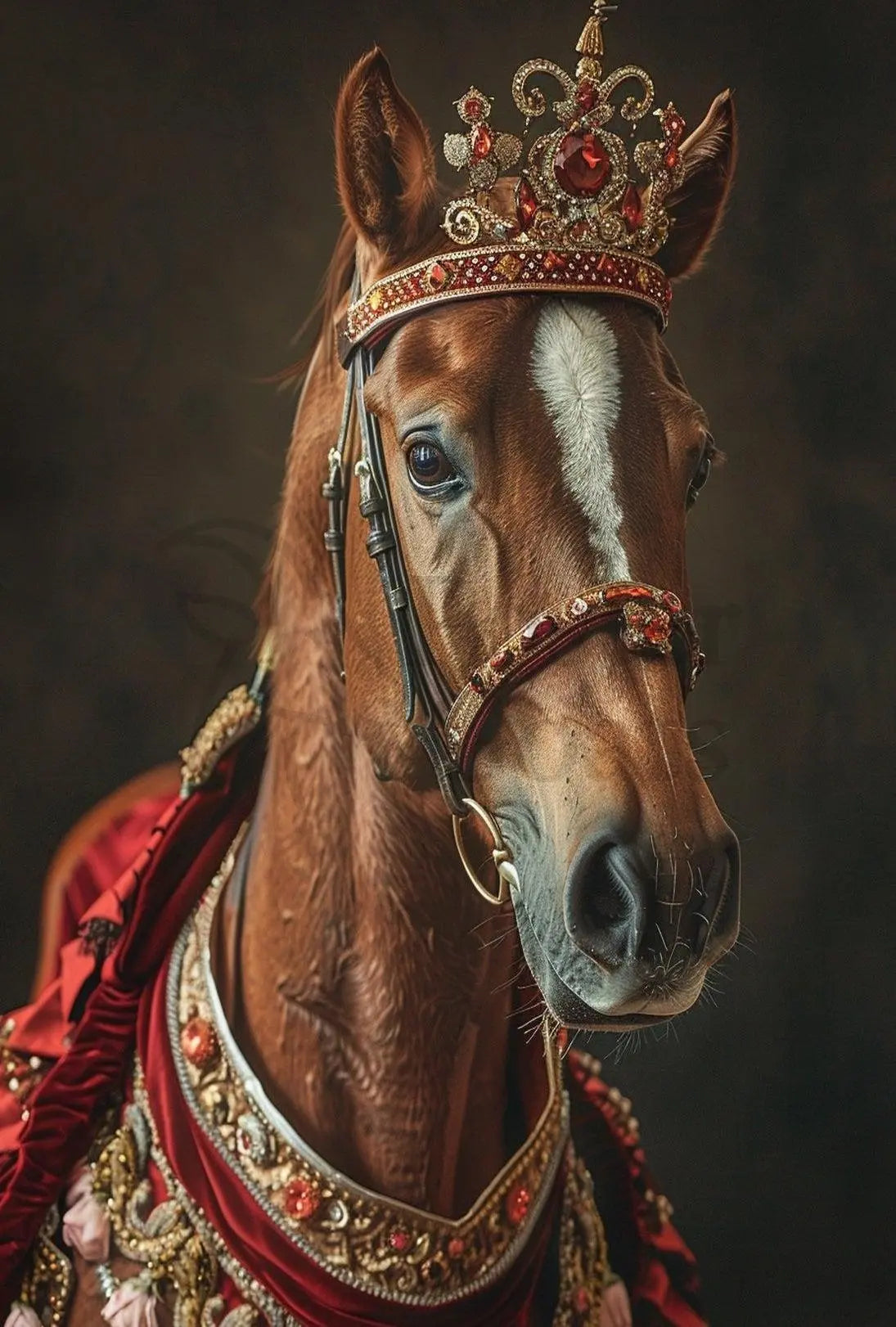 Regal Horse Portrait Art Animal Poster PosterGoat
