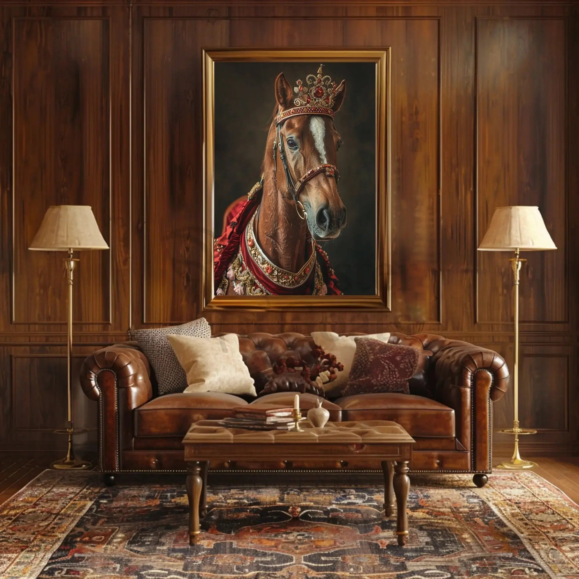 Regal Horse Portrait Art Animal Poster PosterGoat