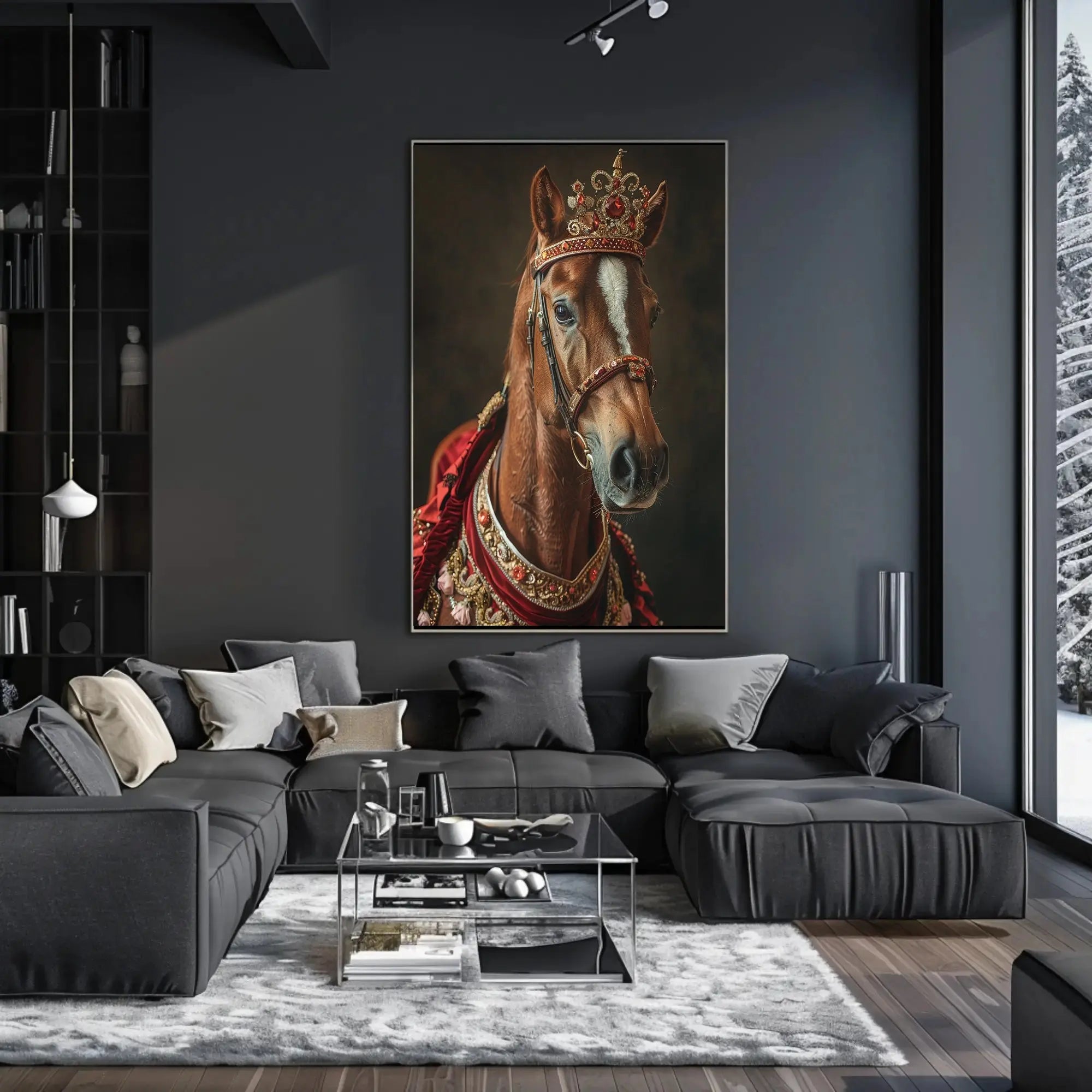 Regal Horse Portrait Art Animal Poster PosterGoat