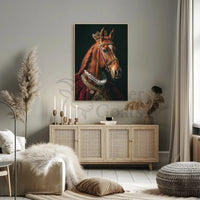 Regal Horse in Noble Attire Animal Poster PosterGoat