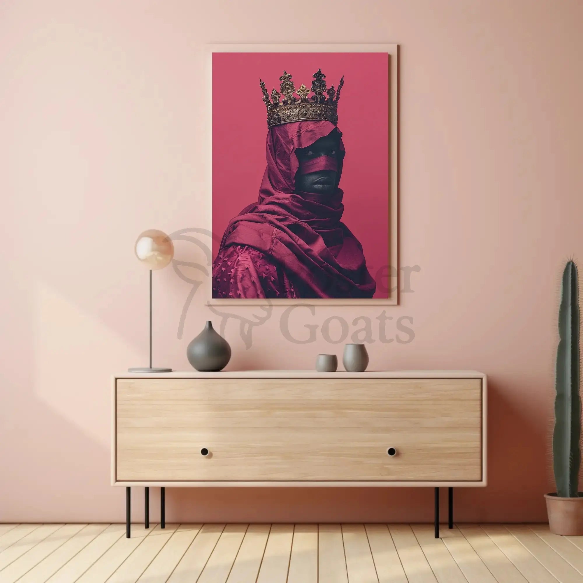 Regal Mystery Unveiled: Intricate Crown Heritage Poster PosterGoat
