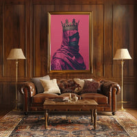 Regal Mystery Unveiled: Intricate Crown Heritage Poster PosterGoat