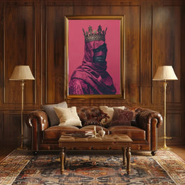 Regal Mystery Unveiled: Intricate Crown Heritage Poster PosterGoat