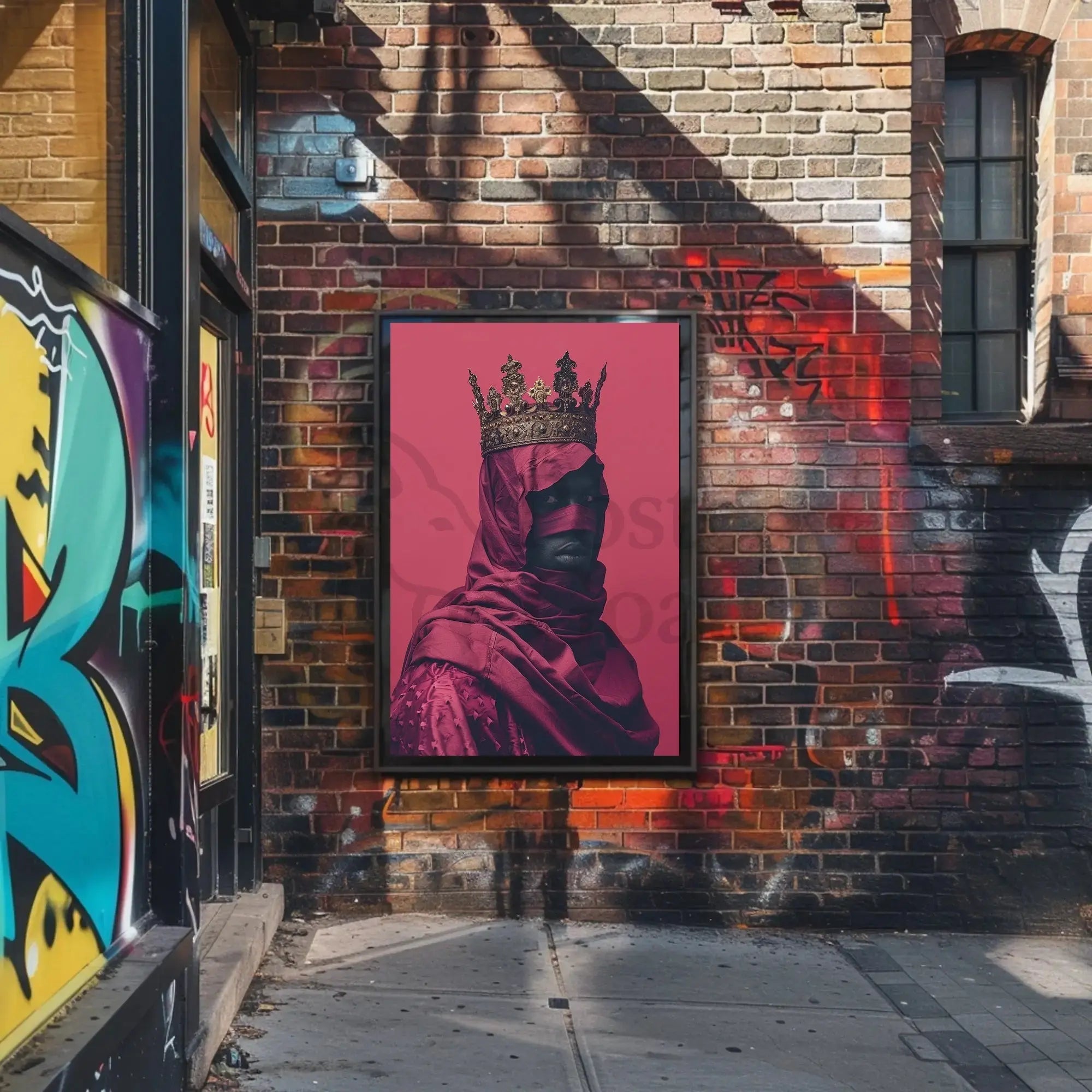 Regal Mystery Unveiled: Intricate Crown Heritage Poster PosterGoat