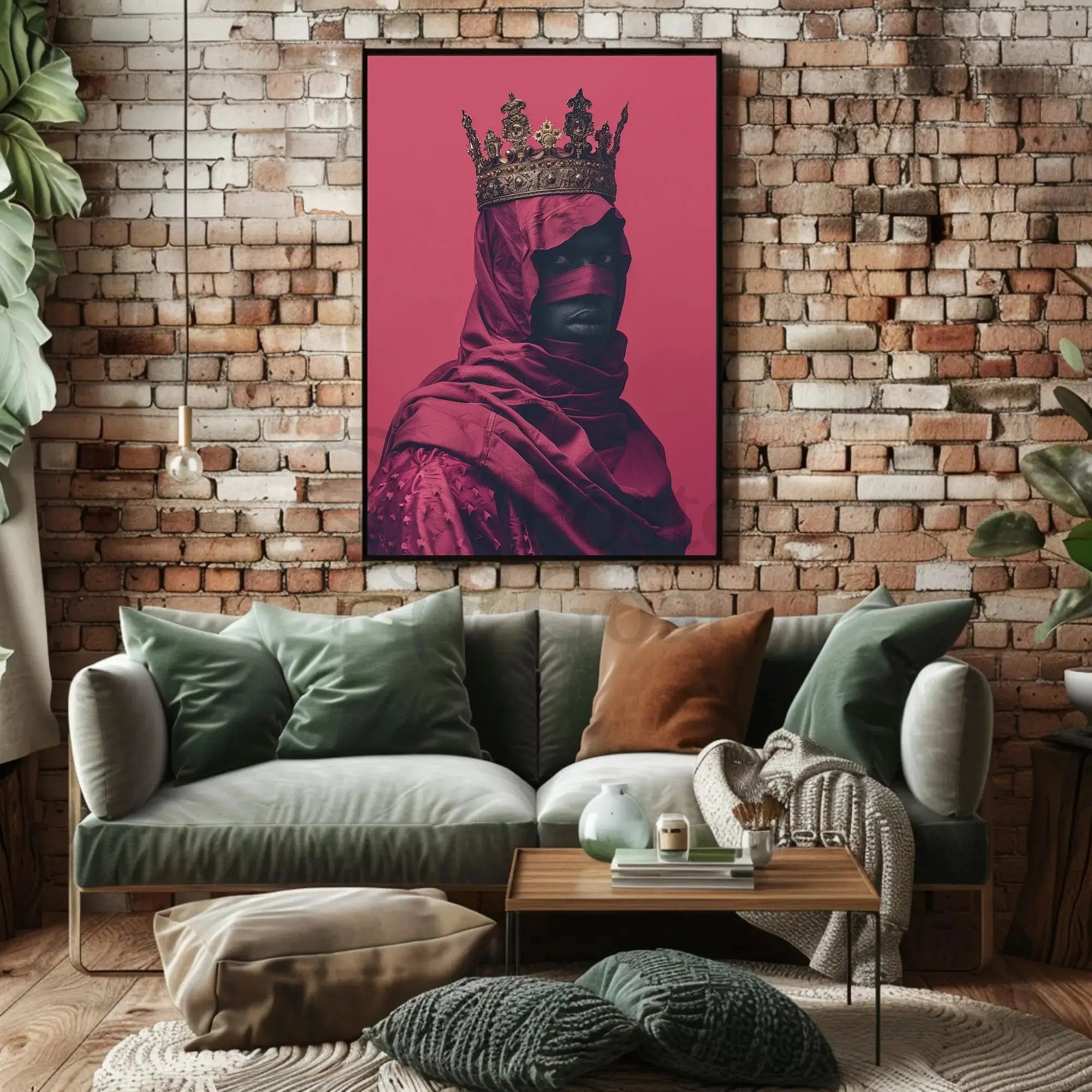 Regal Mystery Unveiled: Intricate Crown Heritage Poster PosterGoat