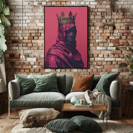 Regal Mystery Unveiled: Intricate Crown Heritage Poster PosterGoat
