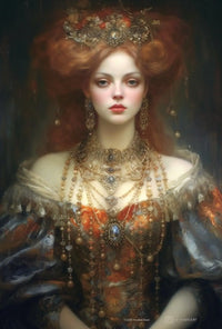 Regal Renaissance Woman Historical Masterpiece Poster PosterGoat