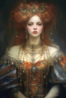 Regal Renaissance Woman Historical Masterpiece Poster PosterGoat