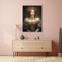 Regal Renaissance Woman Historical Masterpiece Poster PosterGoat