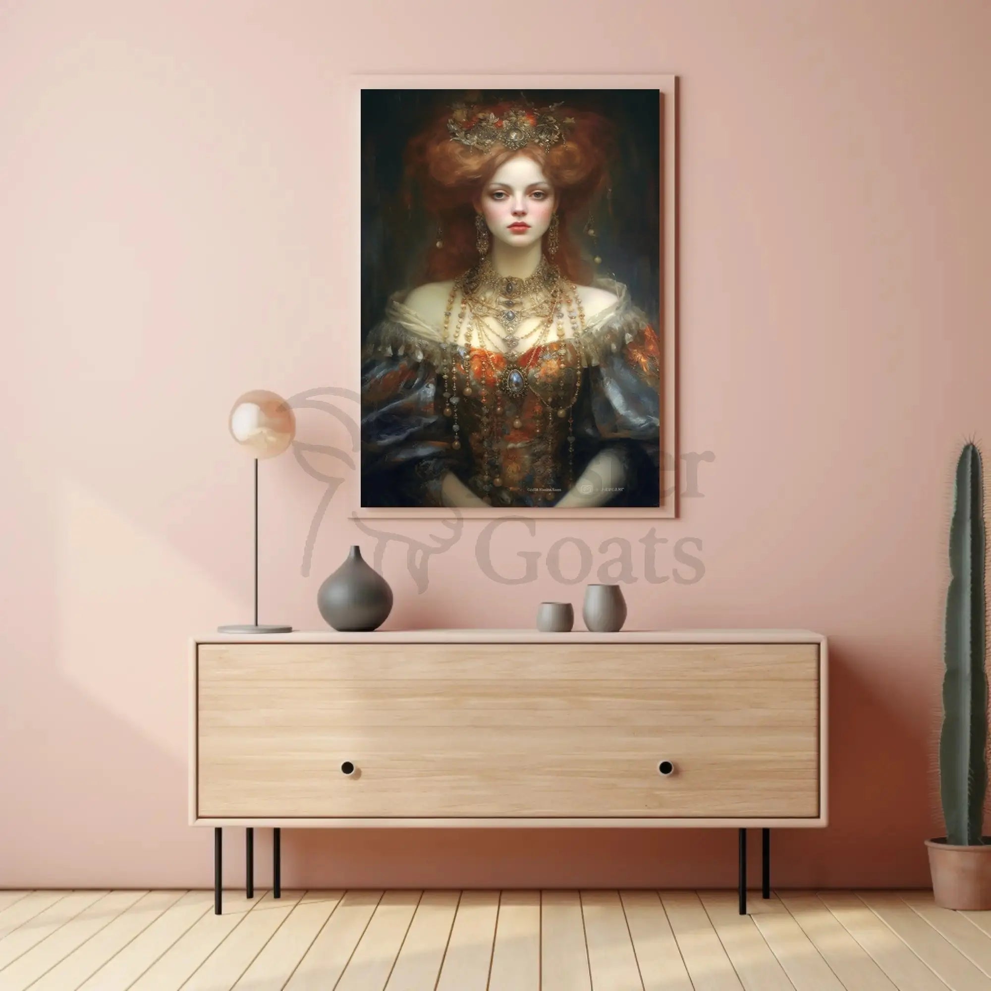 Regal Renaissance Woman Historical Masterpiece Poster PosterGoat