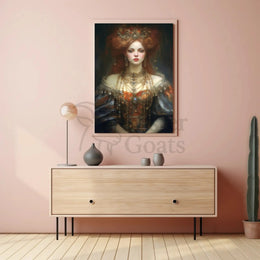 Regal Renaissance Woman Historical Masterpiece Poster PosterGoat