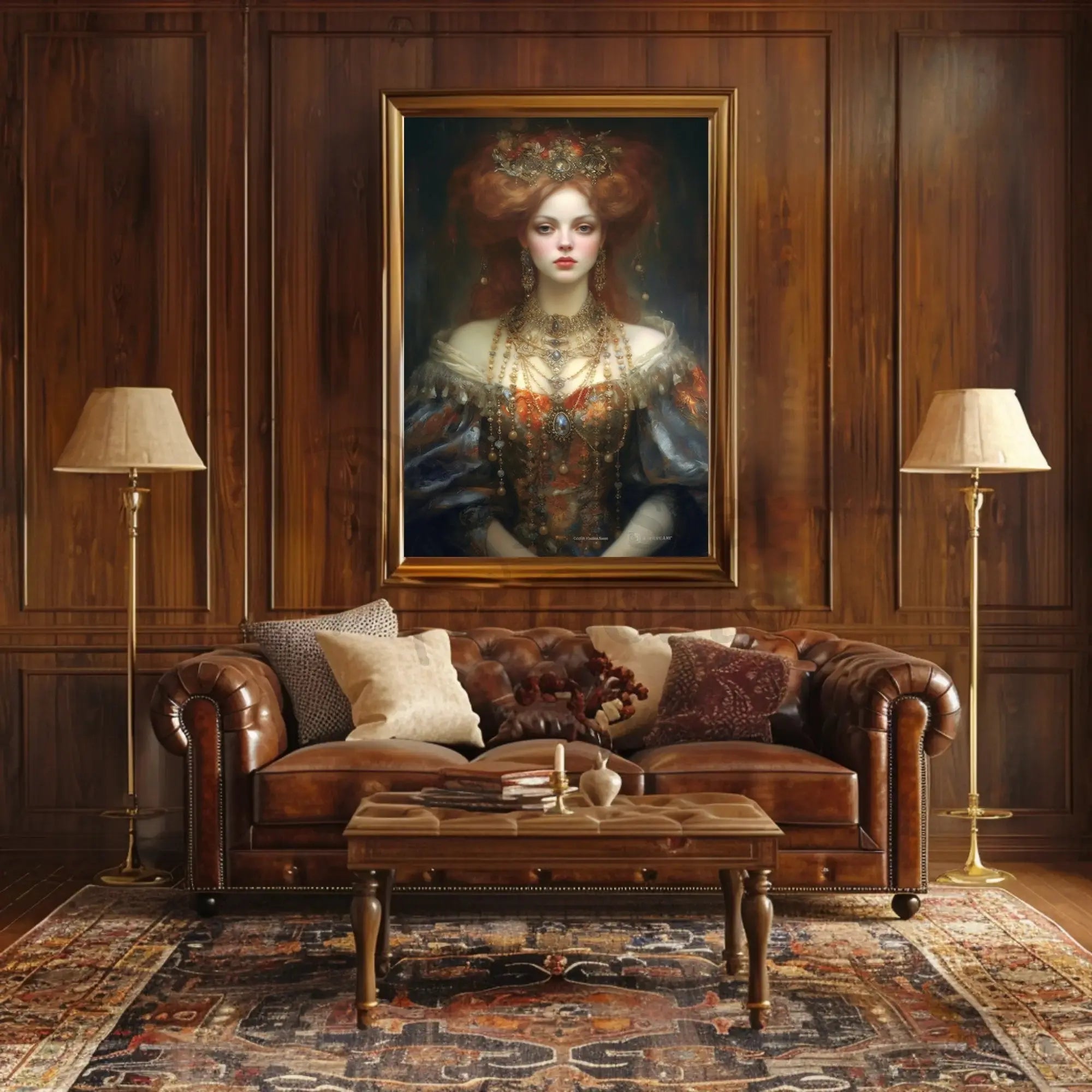 Regal Renaissance Woman Historical Masterpiece Poster PosterGoat