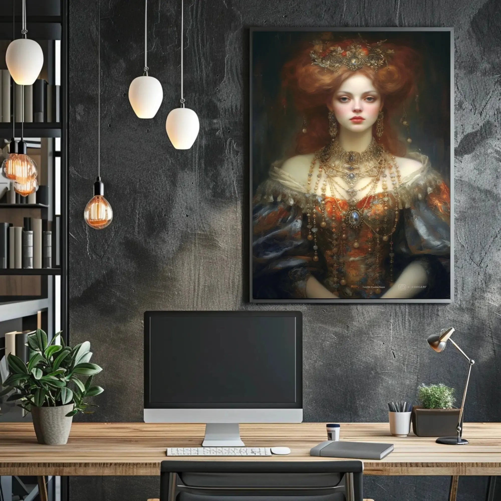 Regal Renaissance Woman Historical Masterpiece Poster PosterGoat