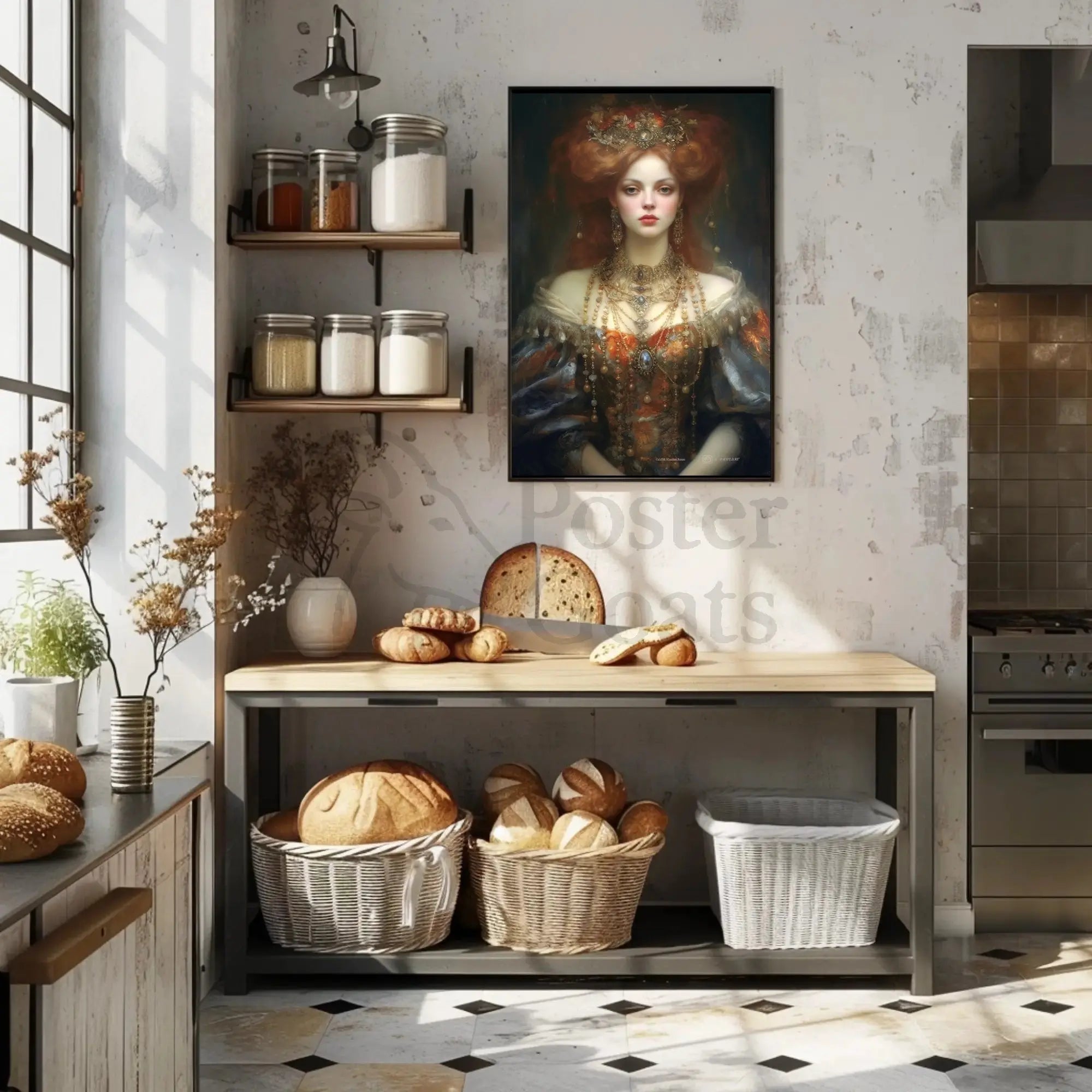 Regal Renaissance Woman Historical Masterpiece Poster PosterGoat