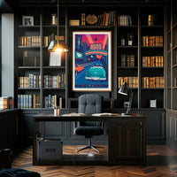 Reno Retro Casino Vibes Travel Poster PosterGoat