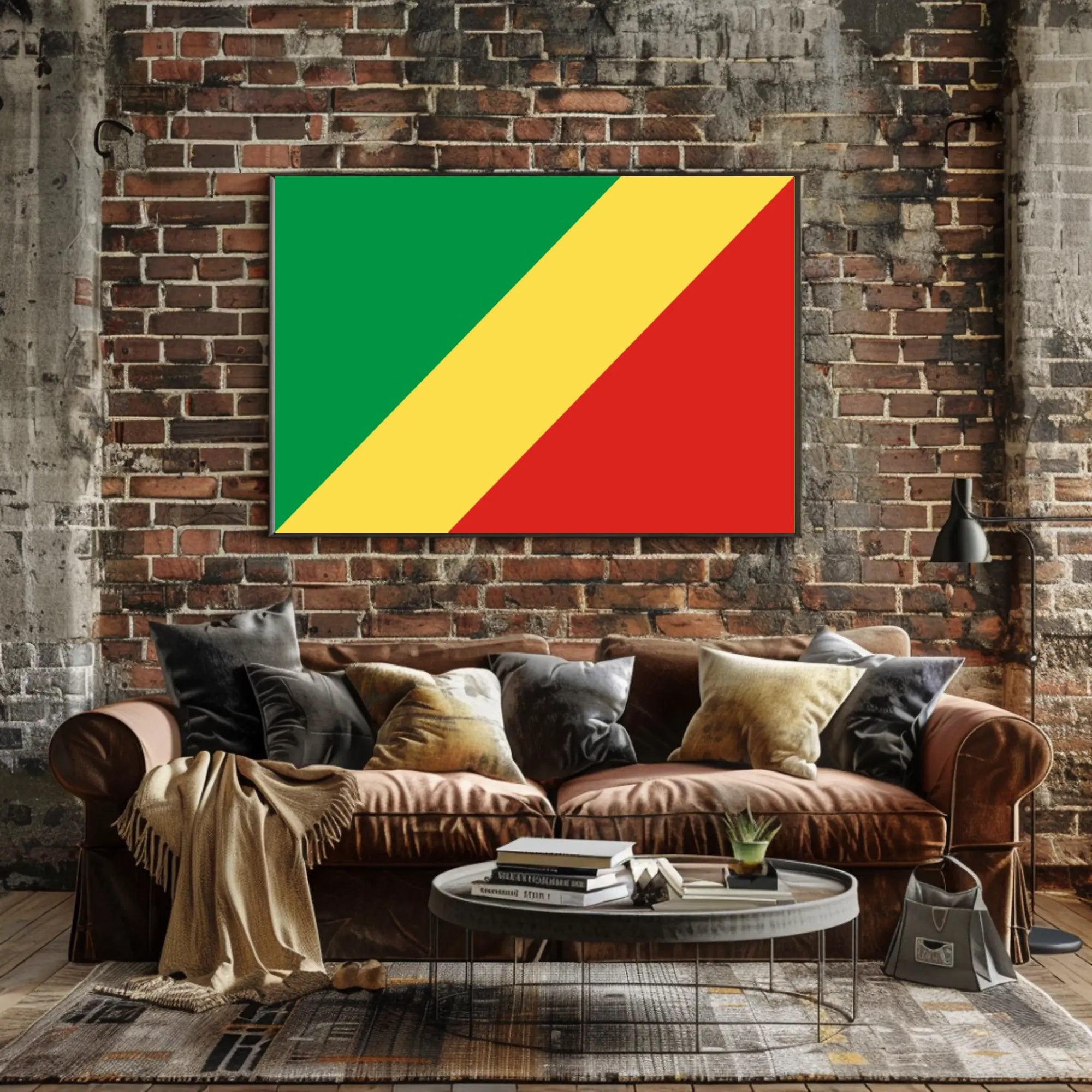 Republic of the Congo Flag Country Flag Poster PosterGoat