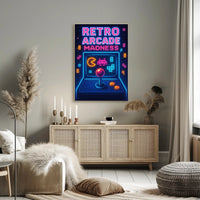 Retro Arcade Pixel Art Poster Pop Culture Poster PosterGoat