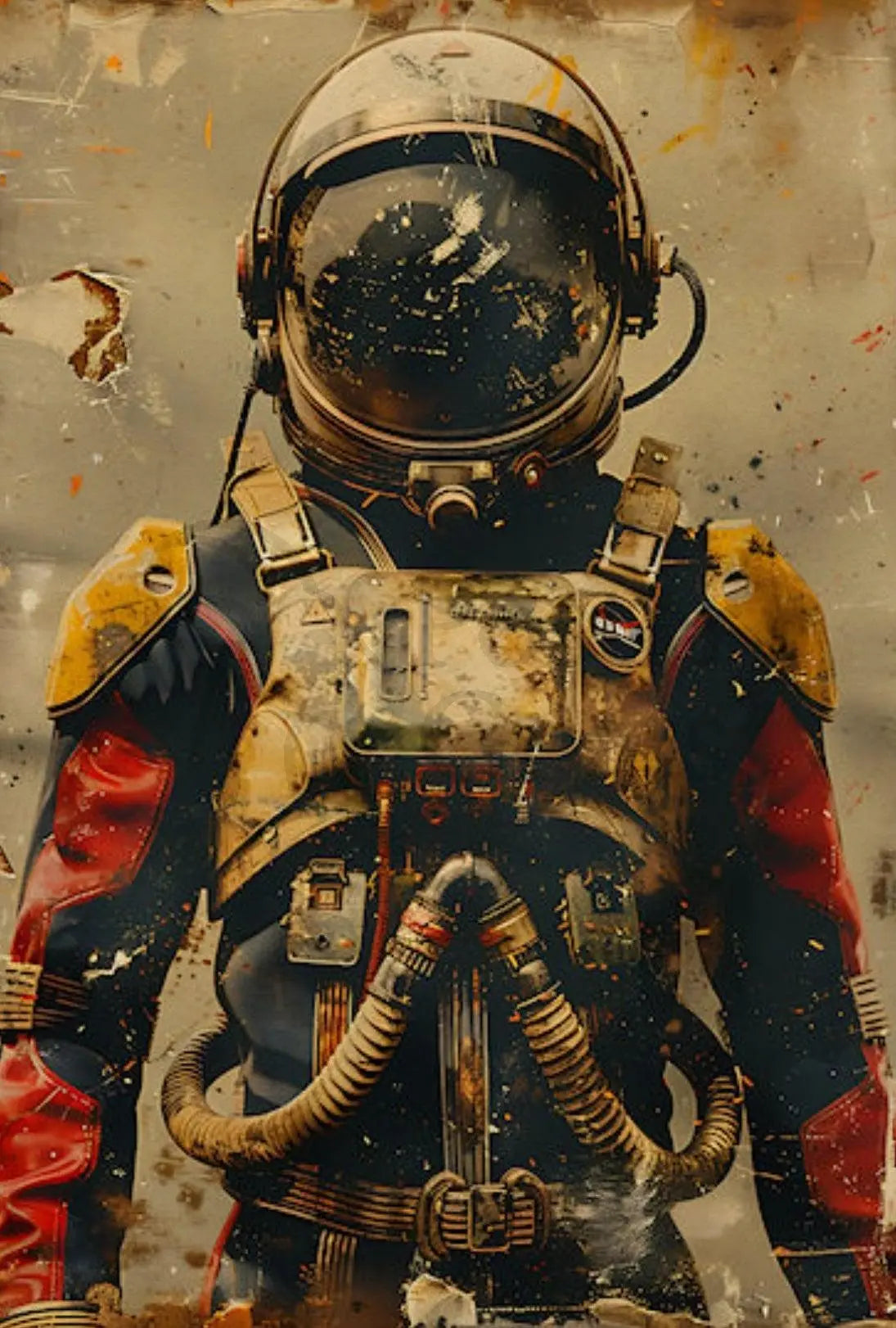 Retro Astronaut Adventure Futuristic Sci-Fi Poster PosterGoat