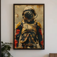 Retro Astronaut Adventure Futuristic Sci-Fi Poster PosterGoat
