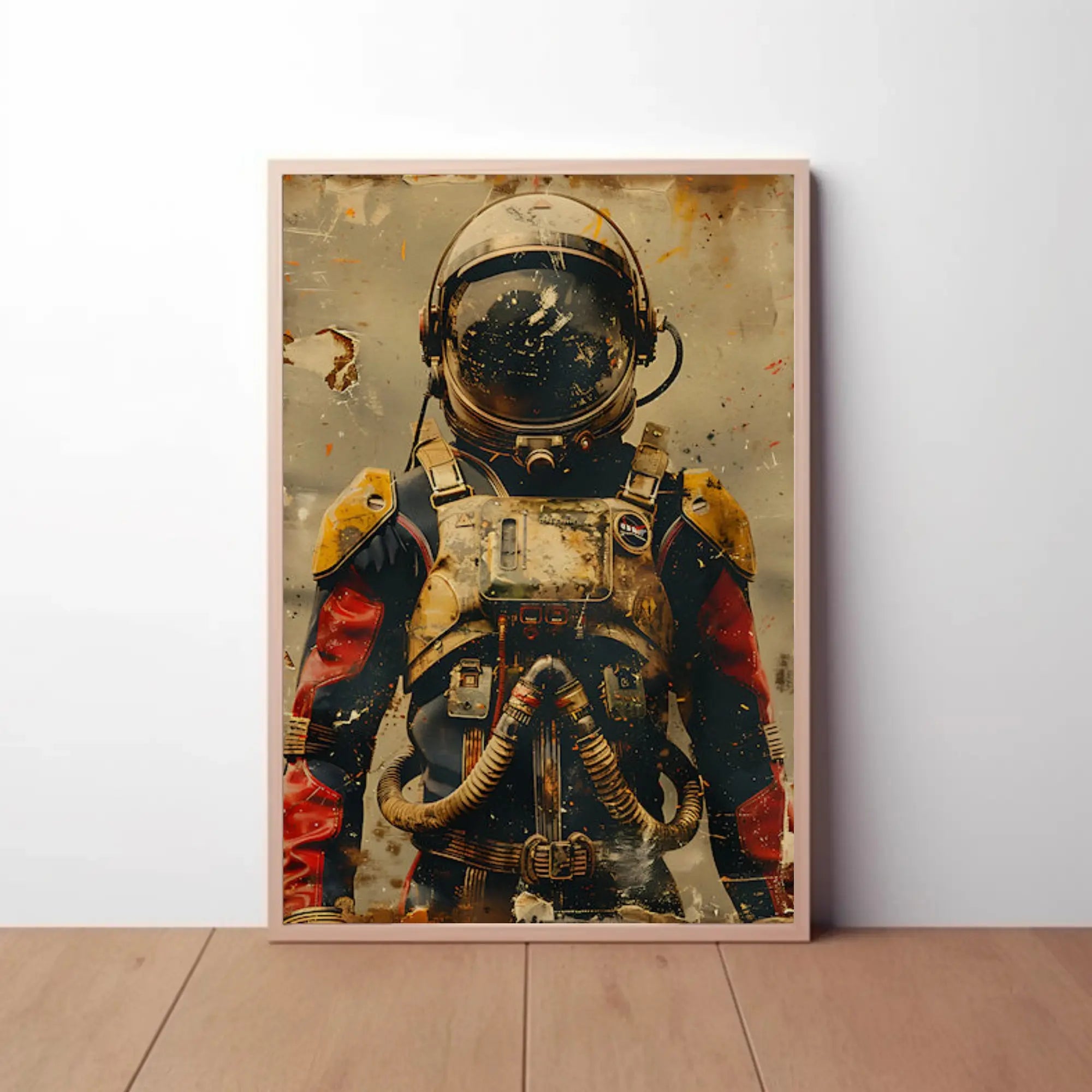 Retro Astronaut Adventure Futuristic Sci-Fi Poster PosterGoat
