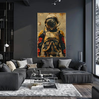 Retro Astronaut Adventure Futuristic Sci-Fi Poster PosterGoat
