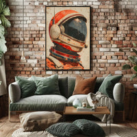 Retro Astronaut Adventure Vintage Sci-Fi Exploration Futuristic Sci-Fi Poster PosterGoat