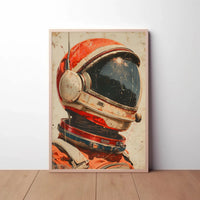 Retro Astronaut Adventure Vintage Sci-Fi Exploration Futuristic Sci-Fi Poster PosterGoat