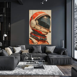 Retro Astronaut Adventure Vintage Sci-Fi Exploration Futuristic Sci-Fi Poster PosterGoat