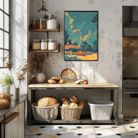 Retro Diner Vibes: Vintage Americana Cultural Poster PosterGoat