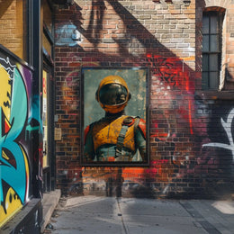 Retro-Futuristic Adventure Astronaut Artwork Futuristic Sci-Fi Poster PosterGoat