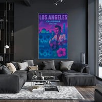 Retro Los Angeles Musical Vibes Heritage Poster PosterGoat