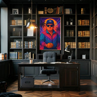 Retro New York 80s Vibe Pop Culture Poster PosterGoat