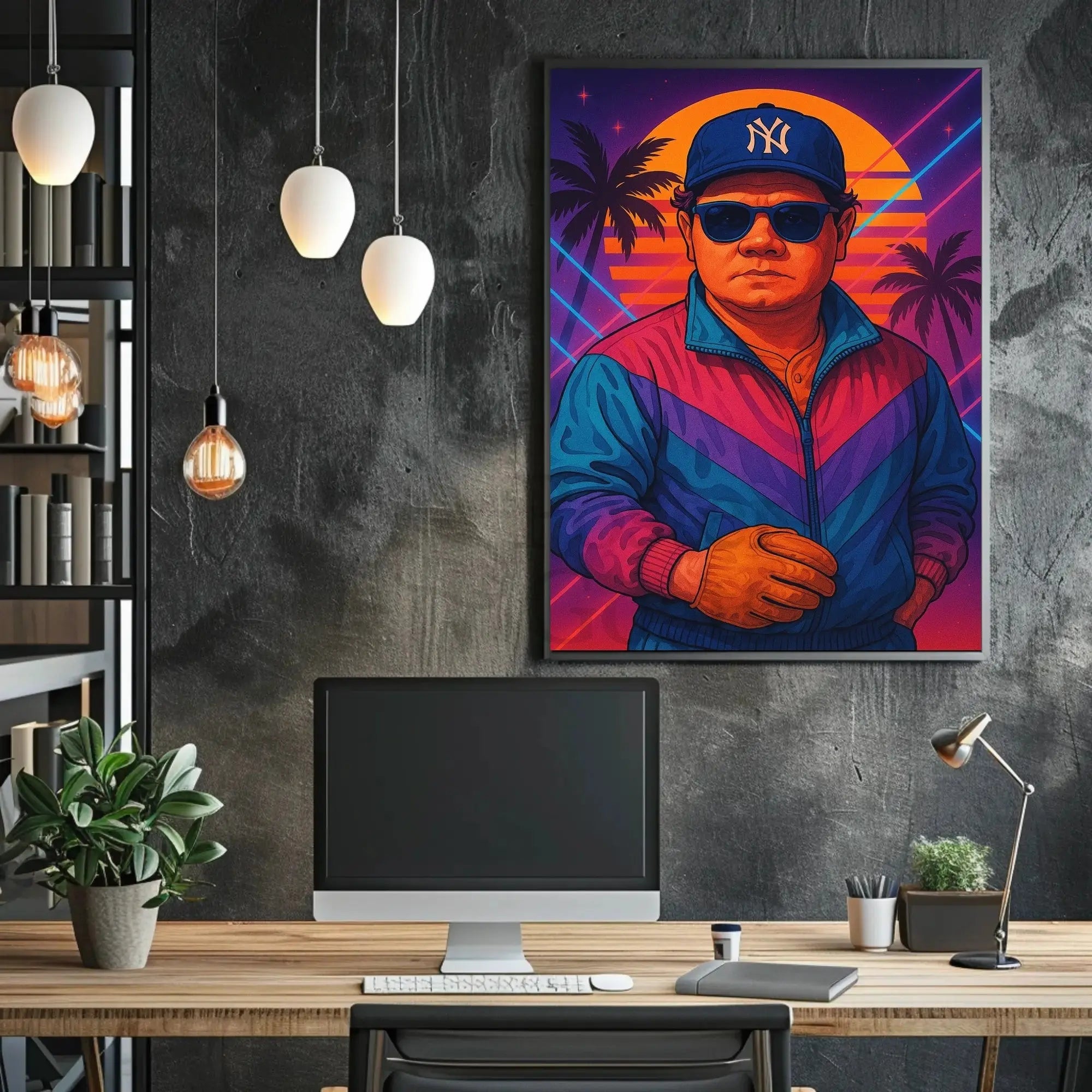 Retro New York 80s Vibe Pop Culture Poster PosterGoat