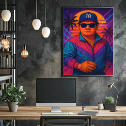 Retro New York 80s Vibe Pop Culture Poster PosterGoat