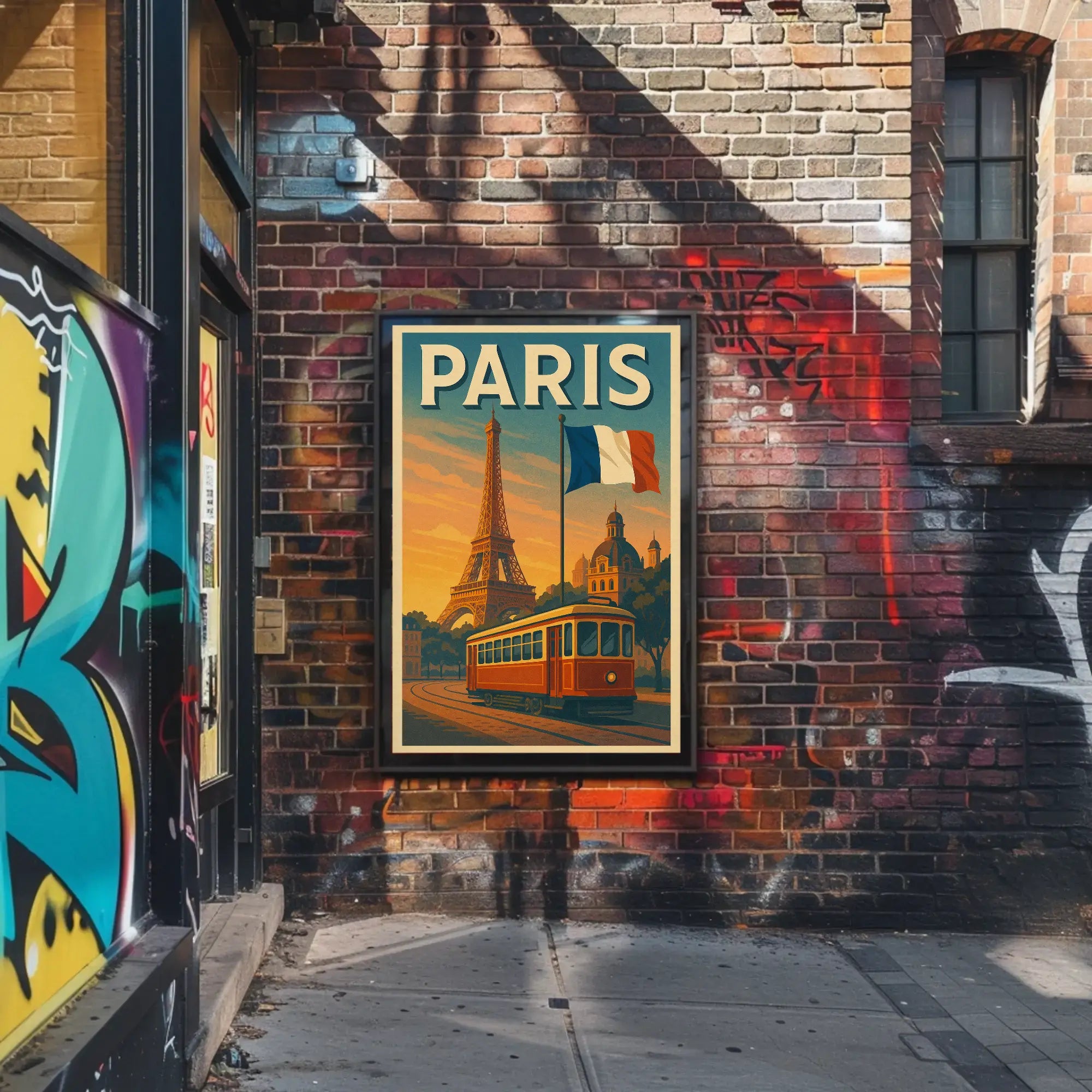 Retro Paris Travel Classic Charm Nostalgia Vintage Poster PosterGoat