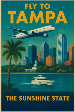 Retro Tampa Travel Adventure Edition Vintage Travel Poster PosterGoat