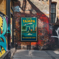 Retro Tampa Travel Adventure Edition Vintage Travel Poster PosterGoat