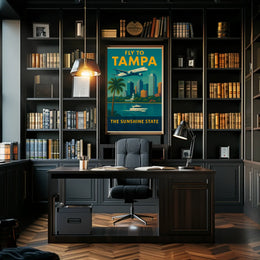 Retro Tampa Travel Adventure Edition Vintage Travel Poster PosterGoat