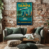 Retro Tampa Travel Adventure Edition Vintage Travel Poster PosterGoat